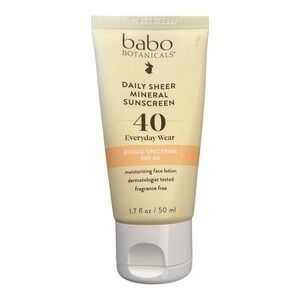 Babo Botanicals - Daily Sheer Mineral Sunscreen (1.7 oz) - SPF 40 Lotion